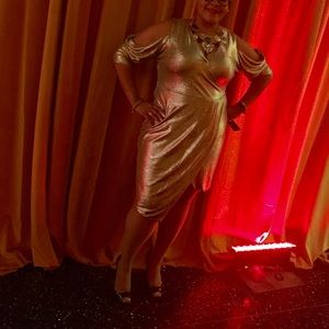 Gold Rachel Roy dress